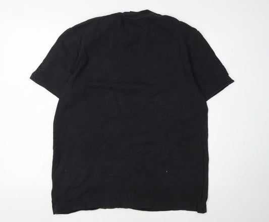 Mens UK Size M Canterbury Black T-Shirt