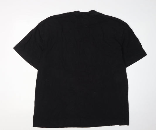 Mens UK Size 2XL COLLUSION Black T-Shirt