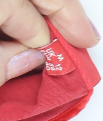 ELLE Women's Red Long Sleeve Top, Size M