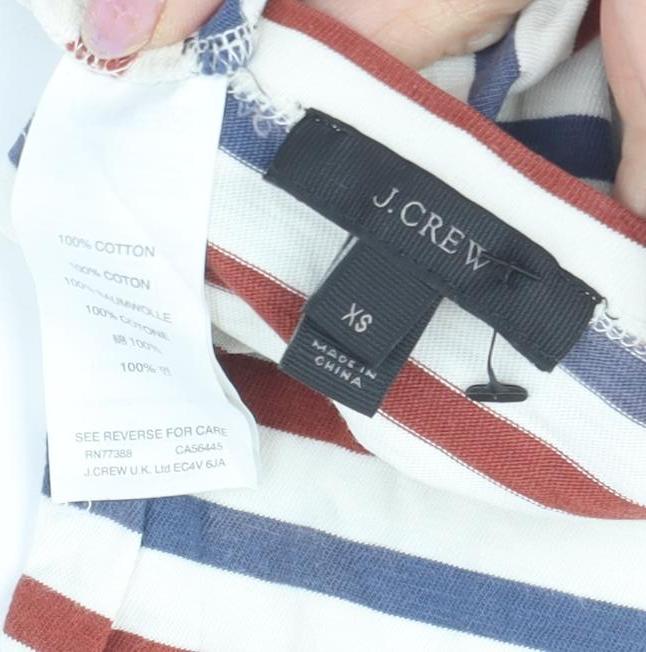 Womens UK Size XS J.CREW Multicoloured Basic T-Shirt