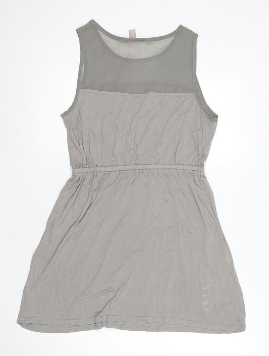 Forever 21 Women's Grey Tank Dress, Size 10, Scoop Neck