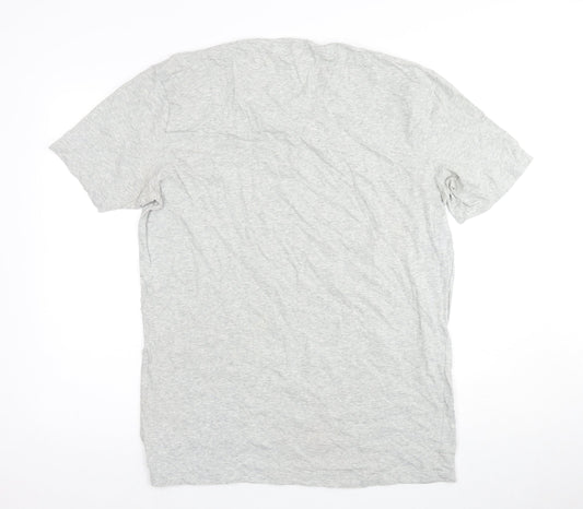 Lacoste Men's Grey Cotton T-Shirt XL Classic