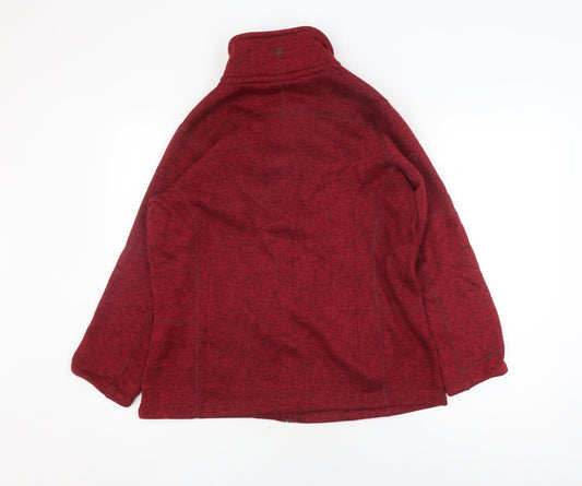 Unisex Adults UK Size 16 Mountain Warehouse Red Fleece