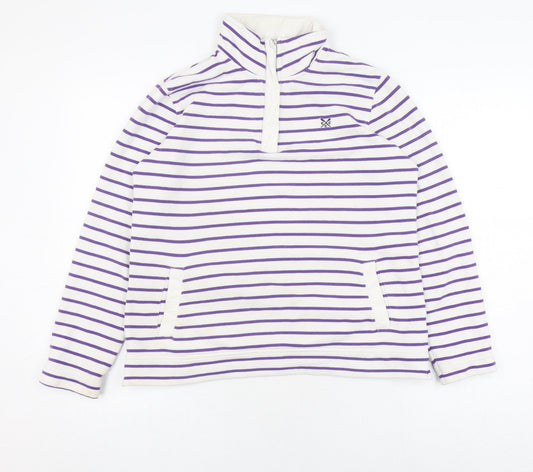 Additional front view of Crew Clothing Women's Purple Sweatshirt, size 12