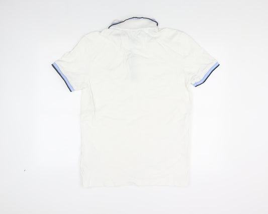 Boss Men's White Polo Shirt L Regular Fit