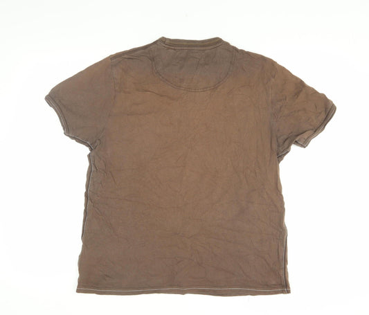 Unisex Adults UK Size M Rocha John Rocha Brown Basic T-Shirt