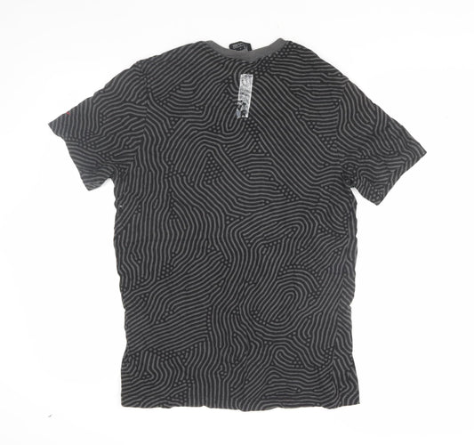 Nike Men Black S Graphic Print T-Shirt