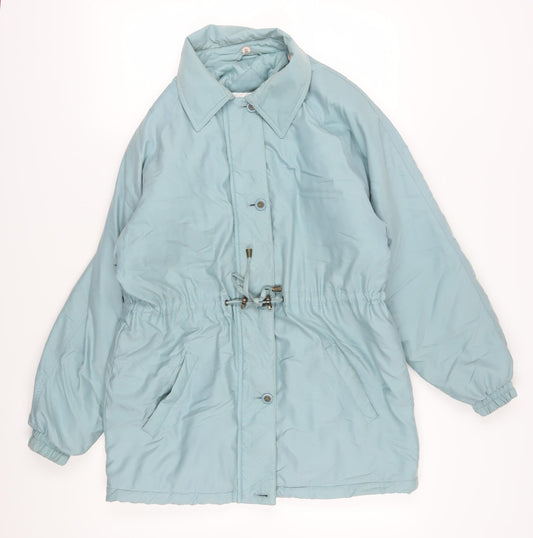 Womens UK Size 10 Berkertex Blue Parka Coat
