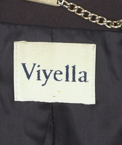 Viyella Women's Brown Blazer Size 14 Classic Lined