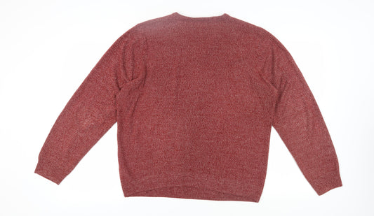 Marks and Spencer Men's Red Pullover Jumper L