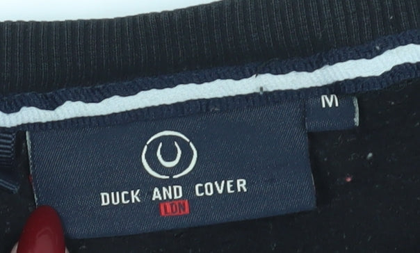 Mens UK Size M Duck and Cover Black Pullover Sweatshirt