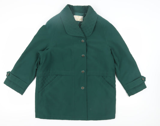 Womens UK Size 12 Eastex Green Basic Jacket