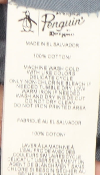 Penguin Men's Blue Medium Animal Graphic T-Shirt