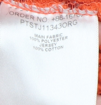 Peter Storm Girls Orange Striped Hooded Jacket 13 Years