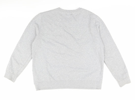 Burton Menswear Grey XL Men's Graphic Pullover Jumper