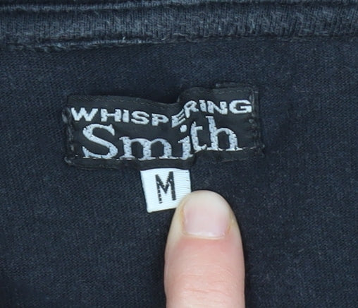 Whispering Smith Unisex Black M Polo Shirt