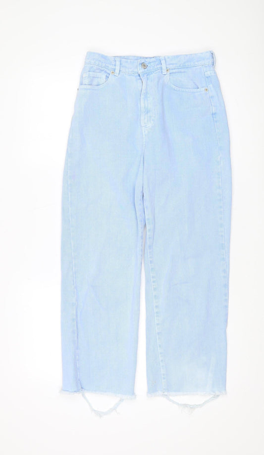 Womens UK Size 8 Pull&Bear Regular Fit Straight Blue Jeans
