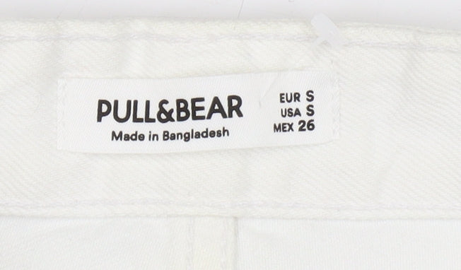 Pull & Bear Women's White Midi Pencil Skirt, Size S