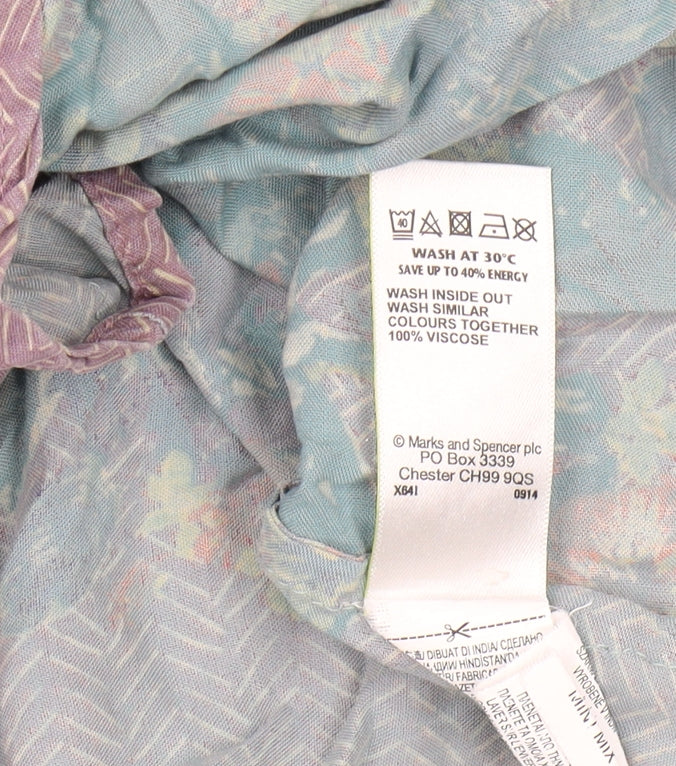 Marks & Spencer Women's Multicoloured Floral Shift Dress Size 12