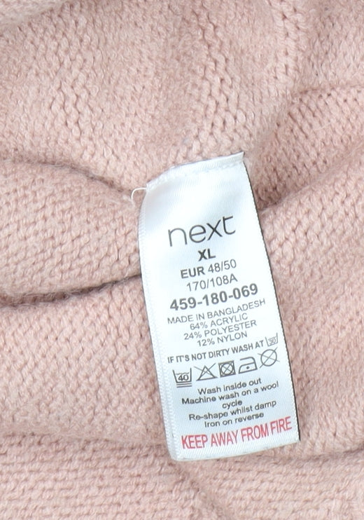 Womens UK Size XL NEXT Pink Pullover Jumper