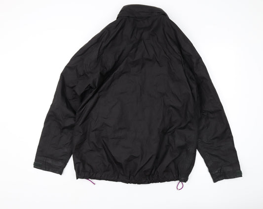 Womens UK Size L Crane Black Rain Coat
