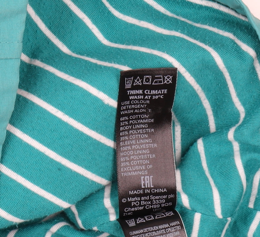 Womens UK Size 8 Marks and Spencer Green Parka Coat