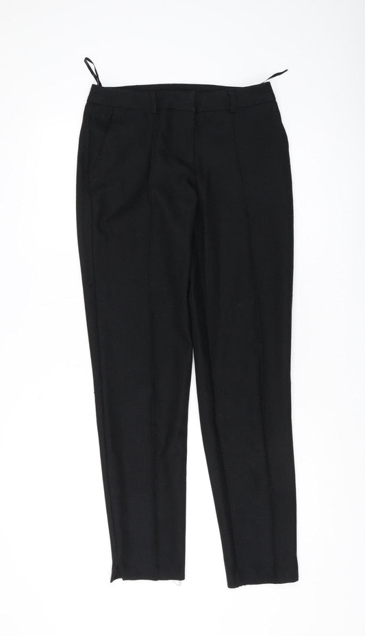 Womens UK Size 8 Dorothy Perkins Regular Fit Dress Pants Black Trousers