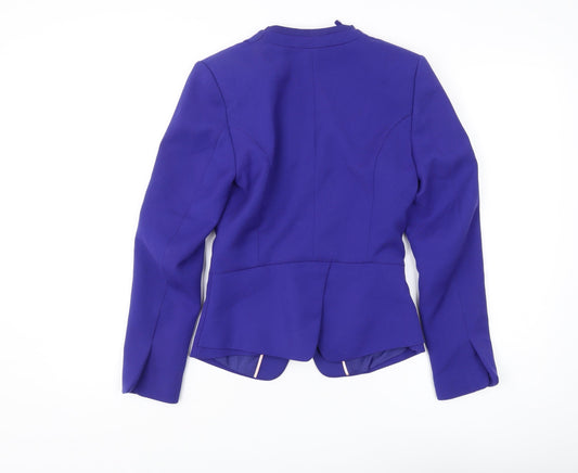 H&M Women's Purple Suit Jacket Size 6 - Elegant & Chic
