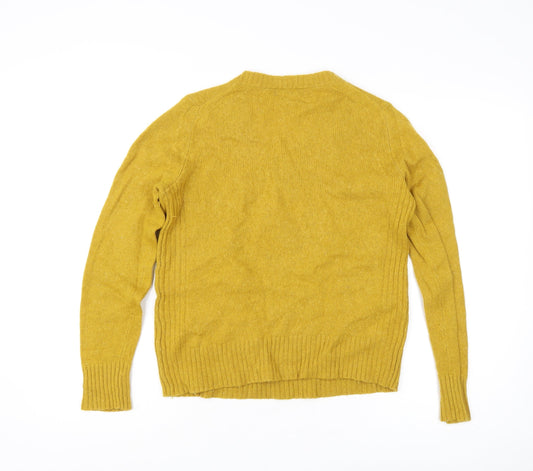Womens UK Size 10 Marks and Spencer Yellow Pullover Jumper