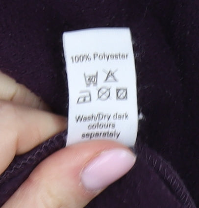 M&Co. Women's XL Purple Fleece Pullover Sweatshirt