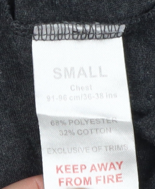 Manchester United Men’s Grey V-Neck T-Shirt Size S