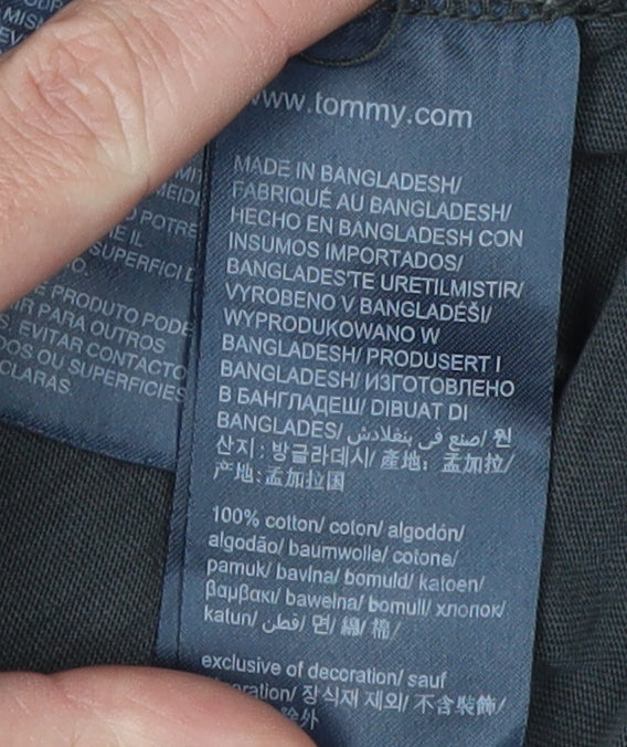 Mens UK Size S Tommy Jeans Black T-Shirt