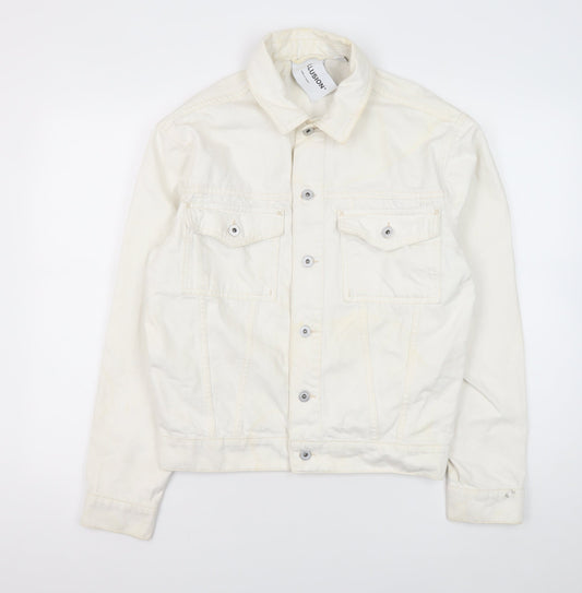 Womens UK Size XS COLLUSION Ivory Basic Jacket
