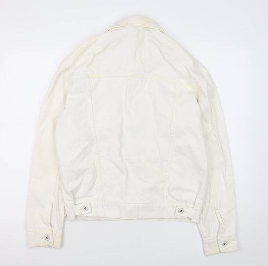Womens UK Size XS COLLUSION Ivory Basic Jacket