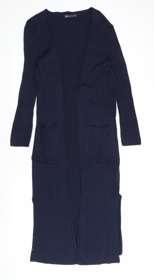 Womens UK Size S Marks and Spencer Blue Cardigan Jumper