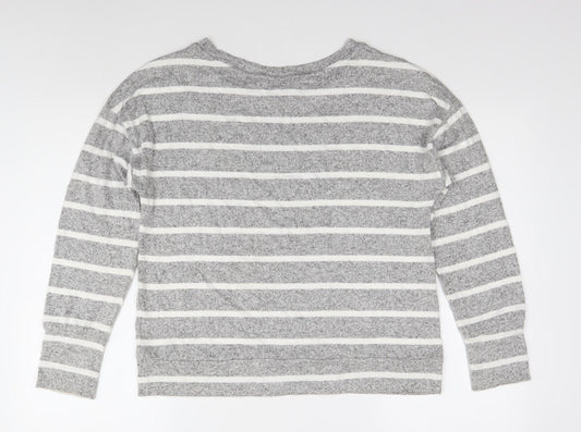 Womens UK Size 10 Marks and Spencer Grey Jersey T-Shirt