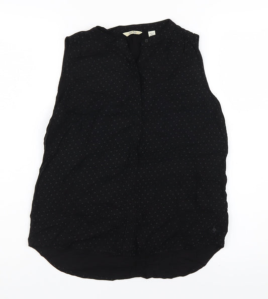Womens UK Size 8 Jack Wills Black Basic Blouse