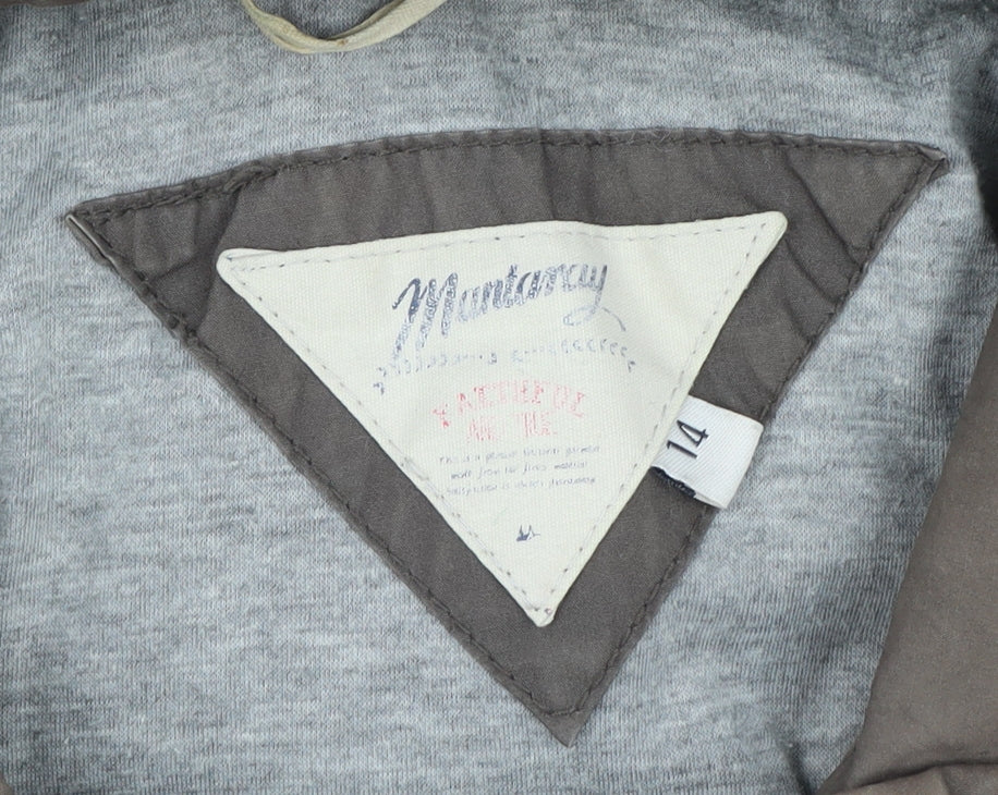 Mantaray Women's Brown Parka Jacket Size 14 Hooded