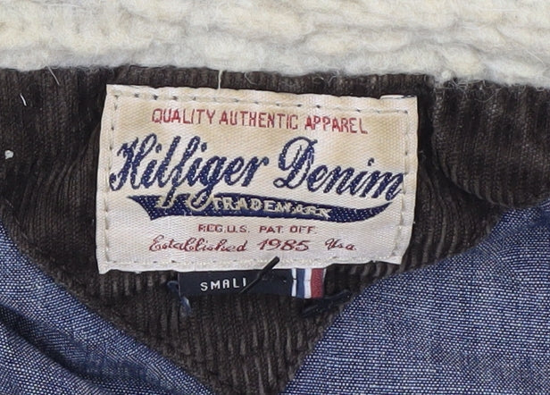 Mens UK Size S Tommy Hilfiger Denim Black Puffer Jacket