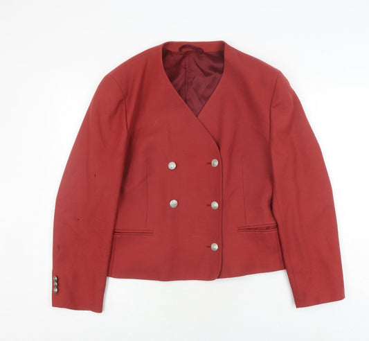 Womens UK Size 14 Austin Reed Red Basic Jacket