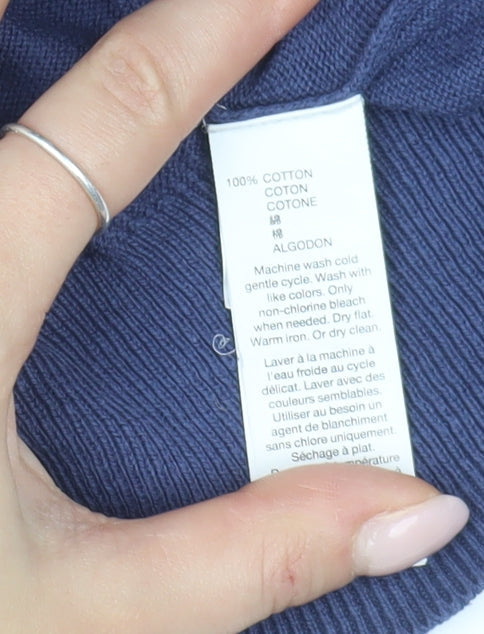 Gap Men's Blue V-Neck Pullover Jumper - Size L