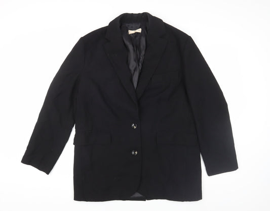 Womens UK Size L Mango Black Basic Jacket