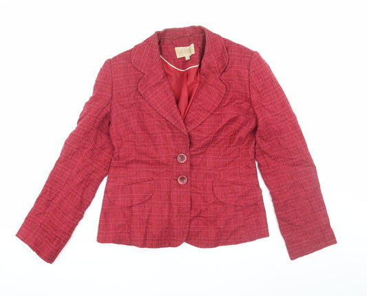 Womens UK Size 12 NEXT Red Basic Jacket