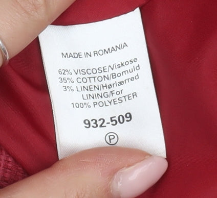 Womens UK Size 12 NEXT Red Basic Jacket
