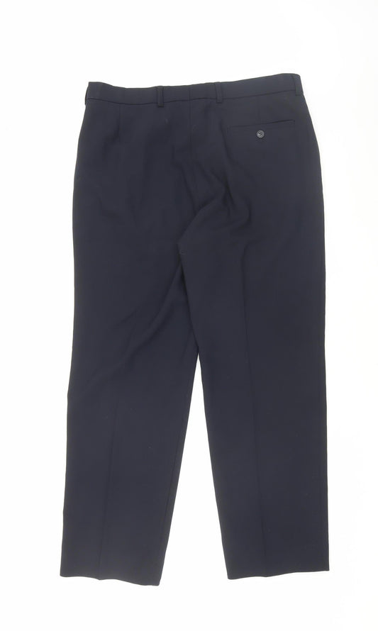 Marks and Spencer Men’s Blue Dress Pants, Size 34