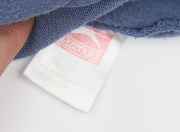 Mens UK Size XS Slazenger Blue Pullover Hoodie