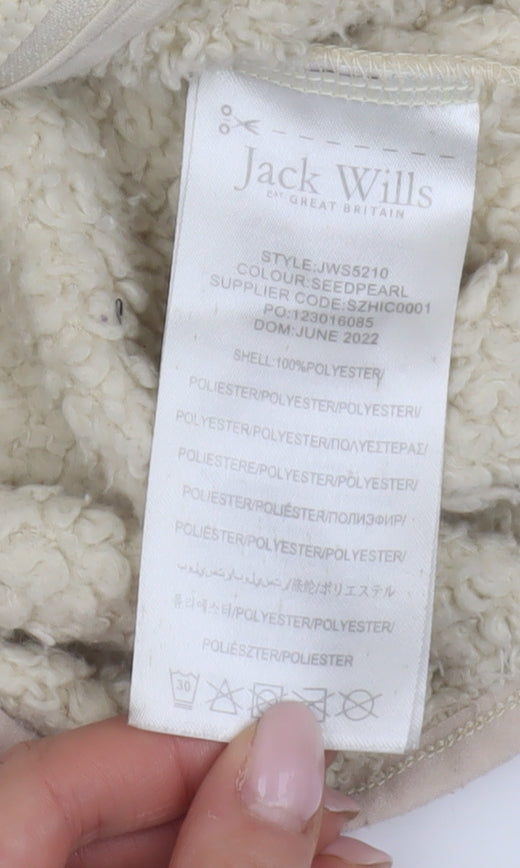 Jack Wills Girls Beige Hooded Puffer Jacket 12-13Y