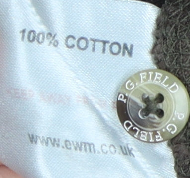 P.G. Field Men's Brown M Cotton Polo Shirt