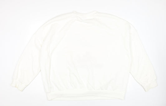 Womens UK Size XL Disney White Pullover Sweatshirt