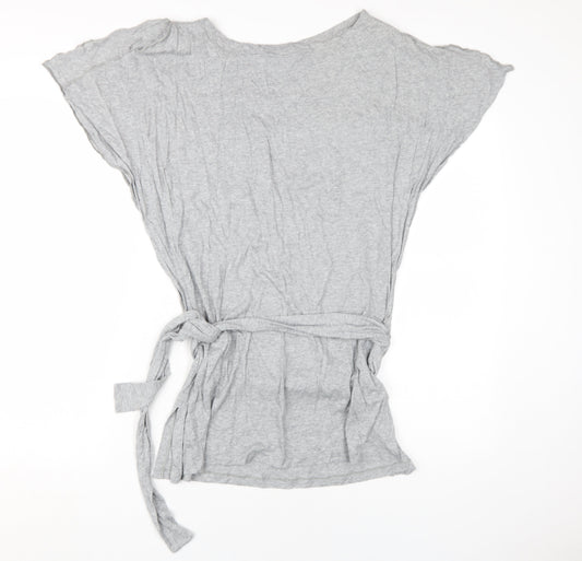 French Connection Women's Grey Belted T-Shirt S